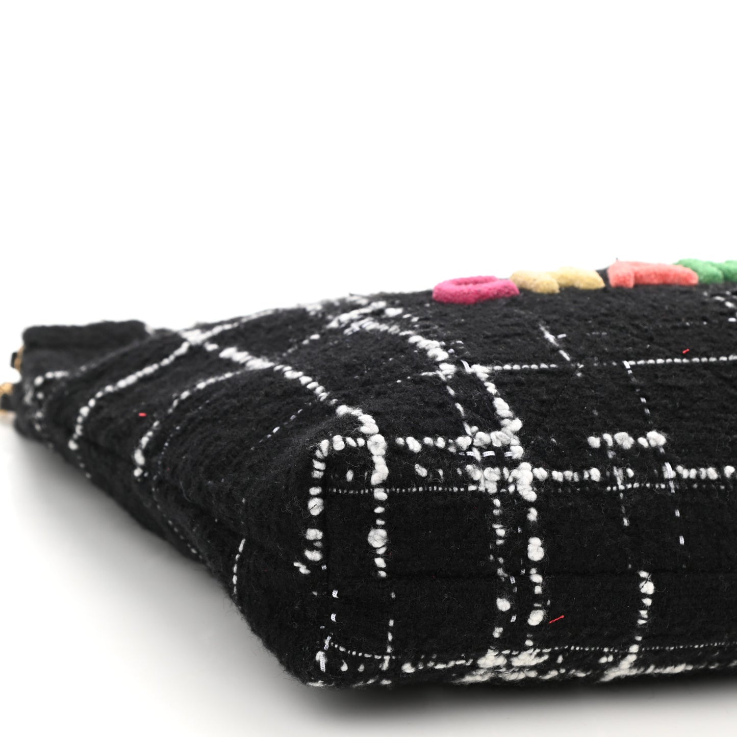 Wool Tweed Quilted Chanel 22 Black Multicolor