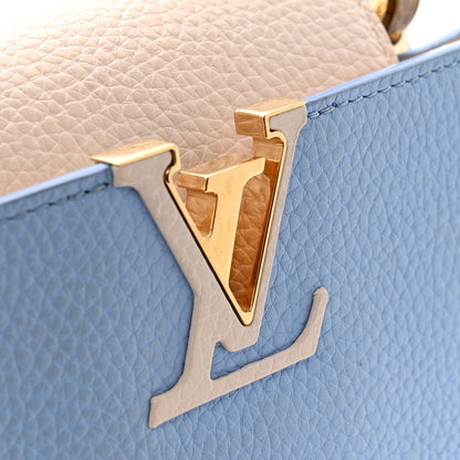 Louis Vuitton Taurillon Capucines BB Bleu de Provence Greige Doux 12 of 12