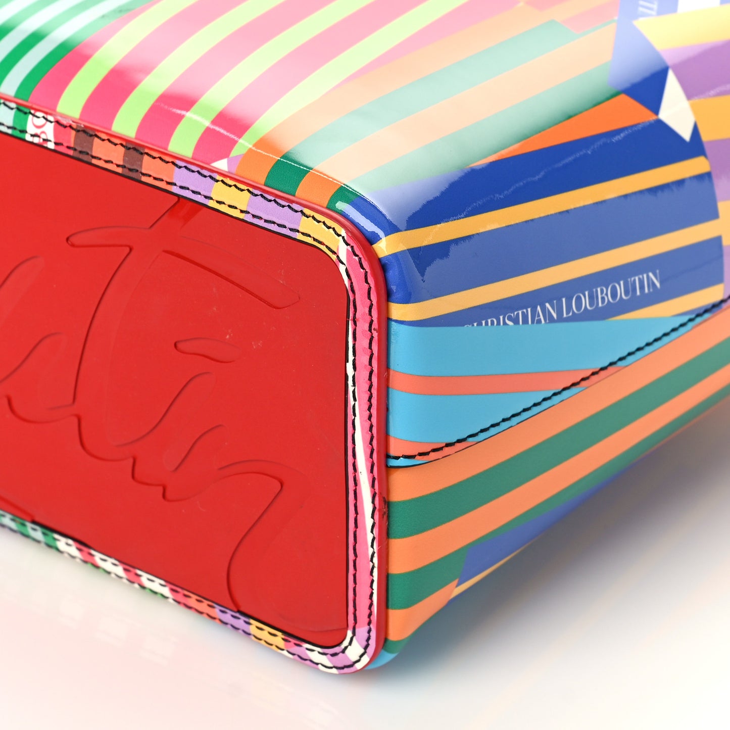 Patent Calfskin Small Cabata Tote Multicolor