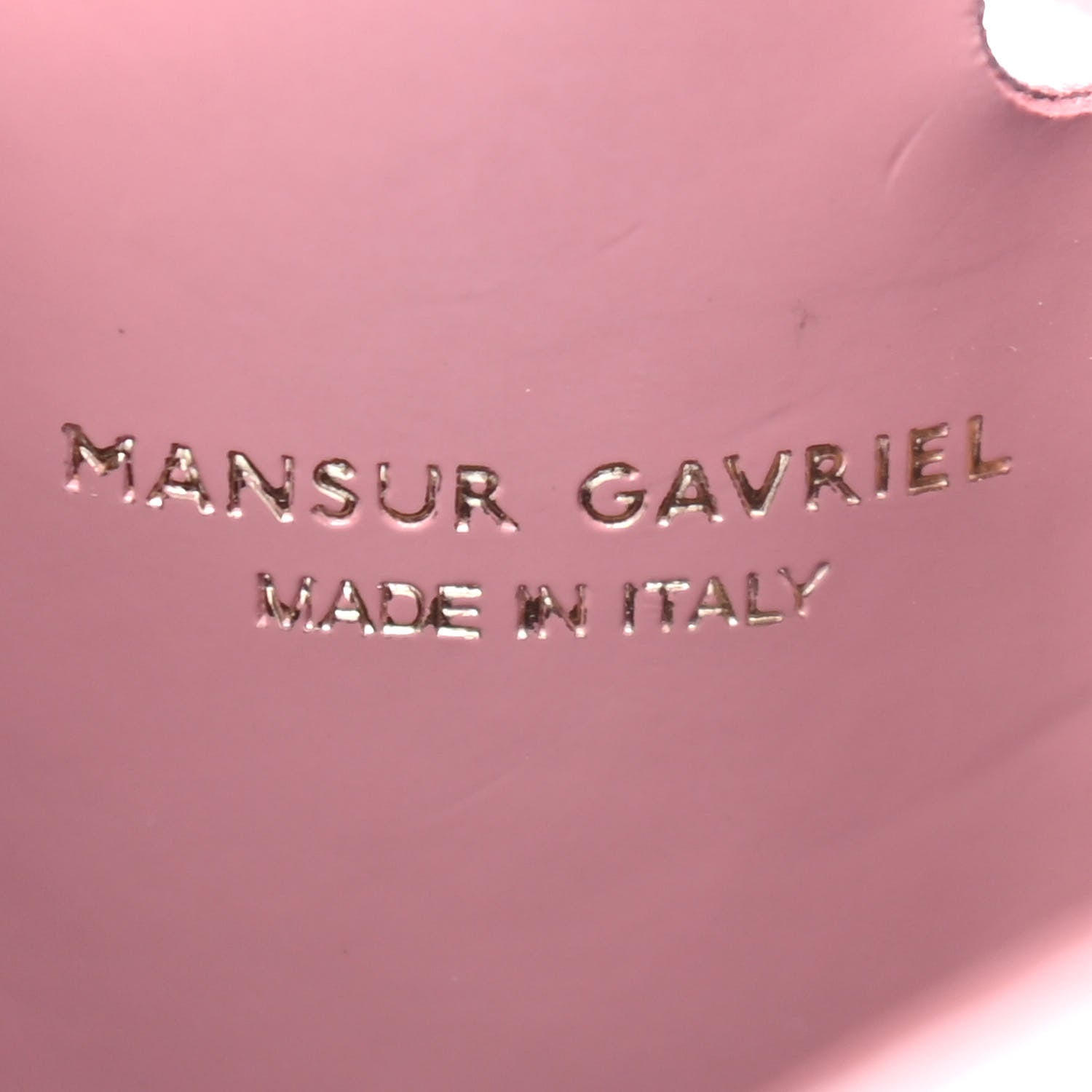 Mansur Gavriel Patent Calfskin Mini Bucket Blush 5 of 8