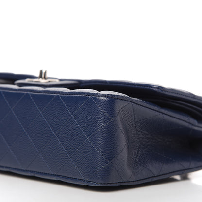 Chanel Caviar Quilted Medium Double Flap Navy 7 of 11