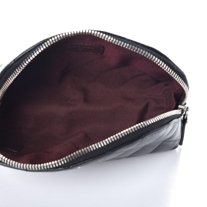 Chanel Lambskin Quilted Cosmetic Case Black 5 of 8