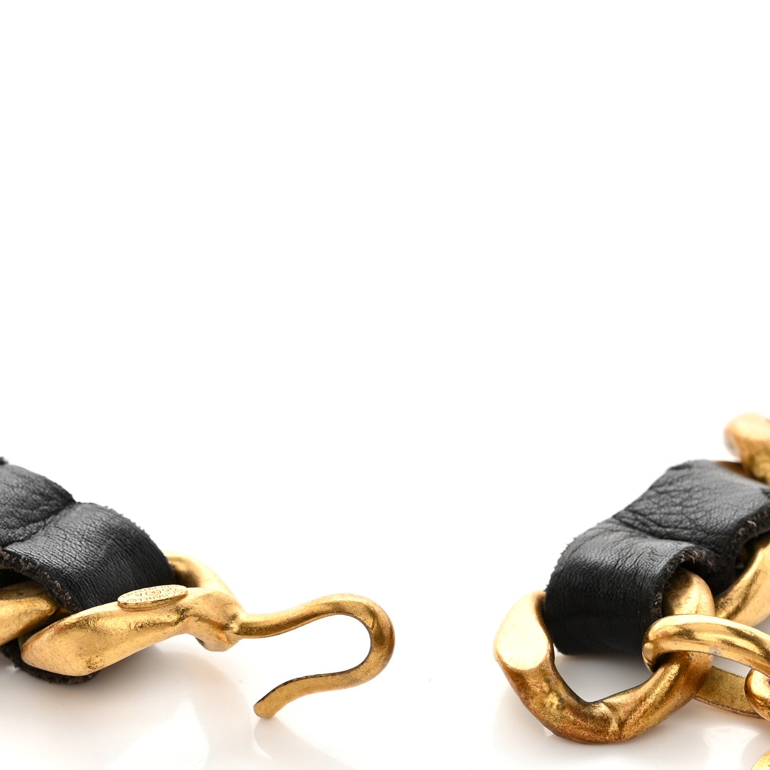 Chanel Lambskin Chain CC Medallion Belt Black Gold 5 of 5