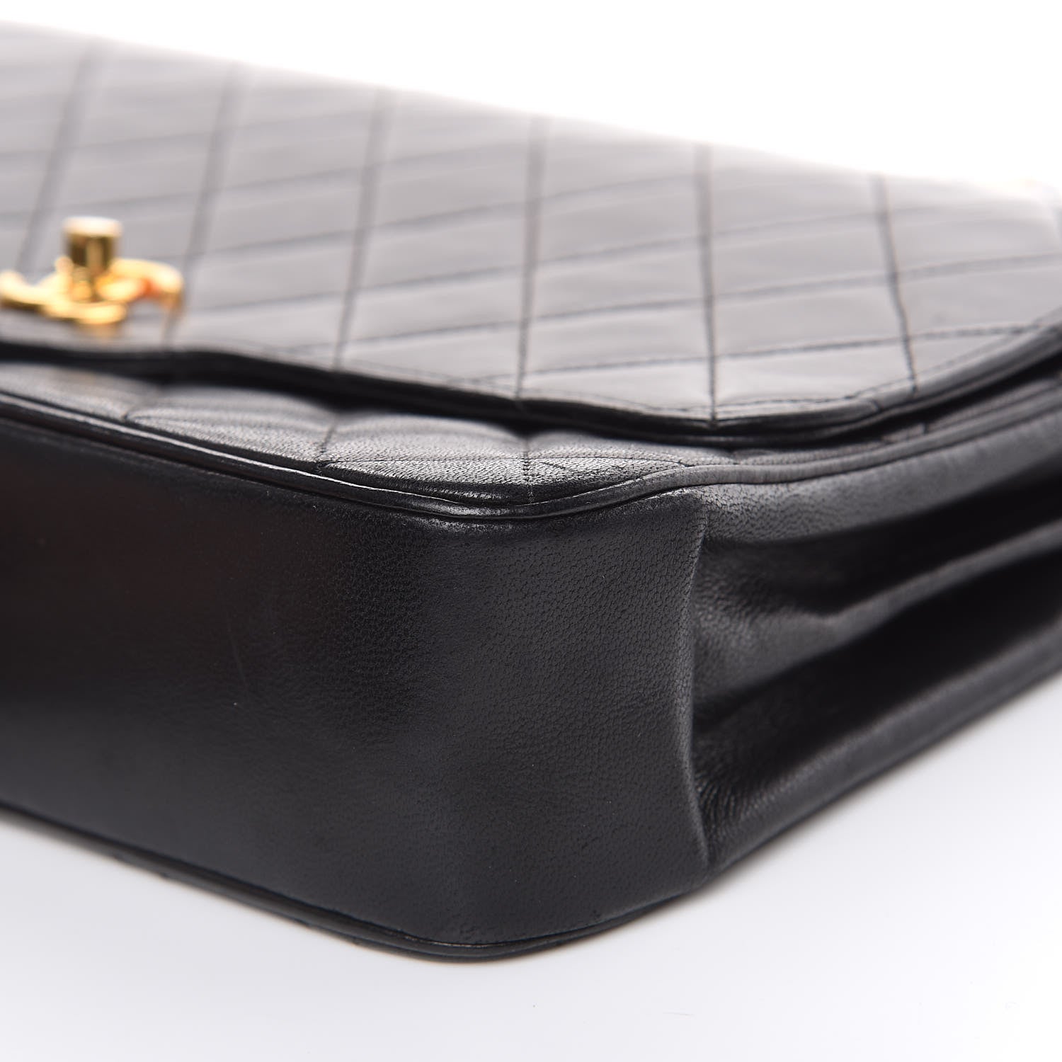 Chanel Lambskin Quilted Medium Single Flap Black 10 of 18