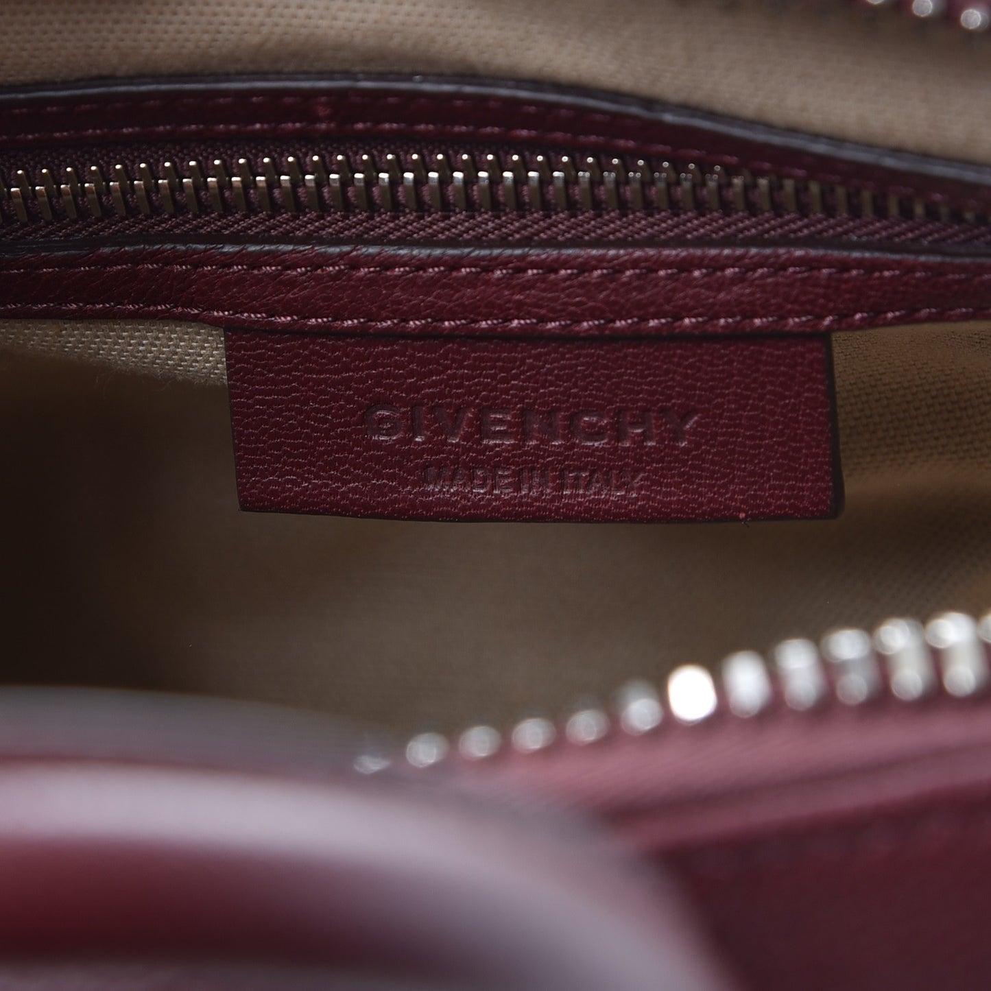 Sugar Goatskin Mini Antigona Oxblood