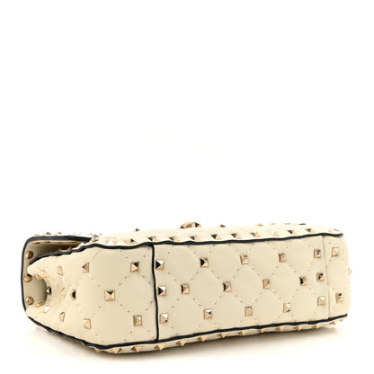 Valentino Garavani Nappa Small Rockstud Spike Shoulder Bag Light Ivory 4 of 11