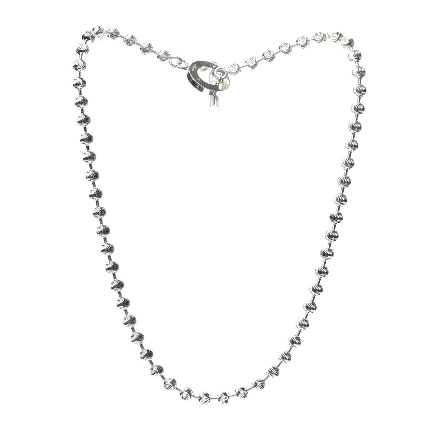 Gucci Sterling Silver Bead Toggle Necklace 3 of 6