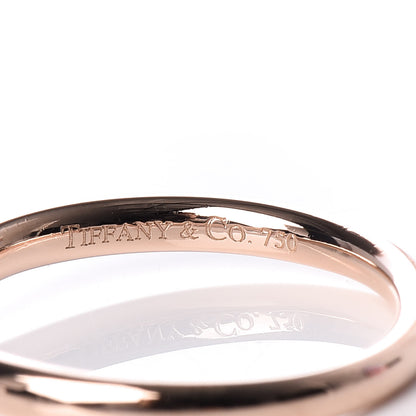 Tiffany 18K Rose Gold Elsa Peretti Wedding Band Ring 50 5.25 6 of 6