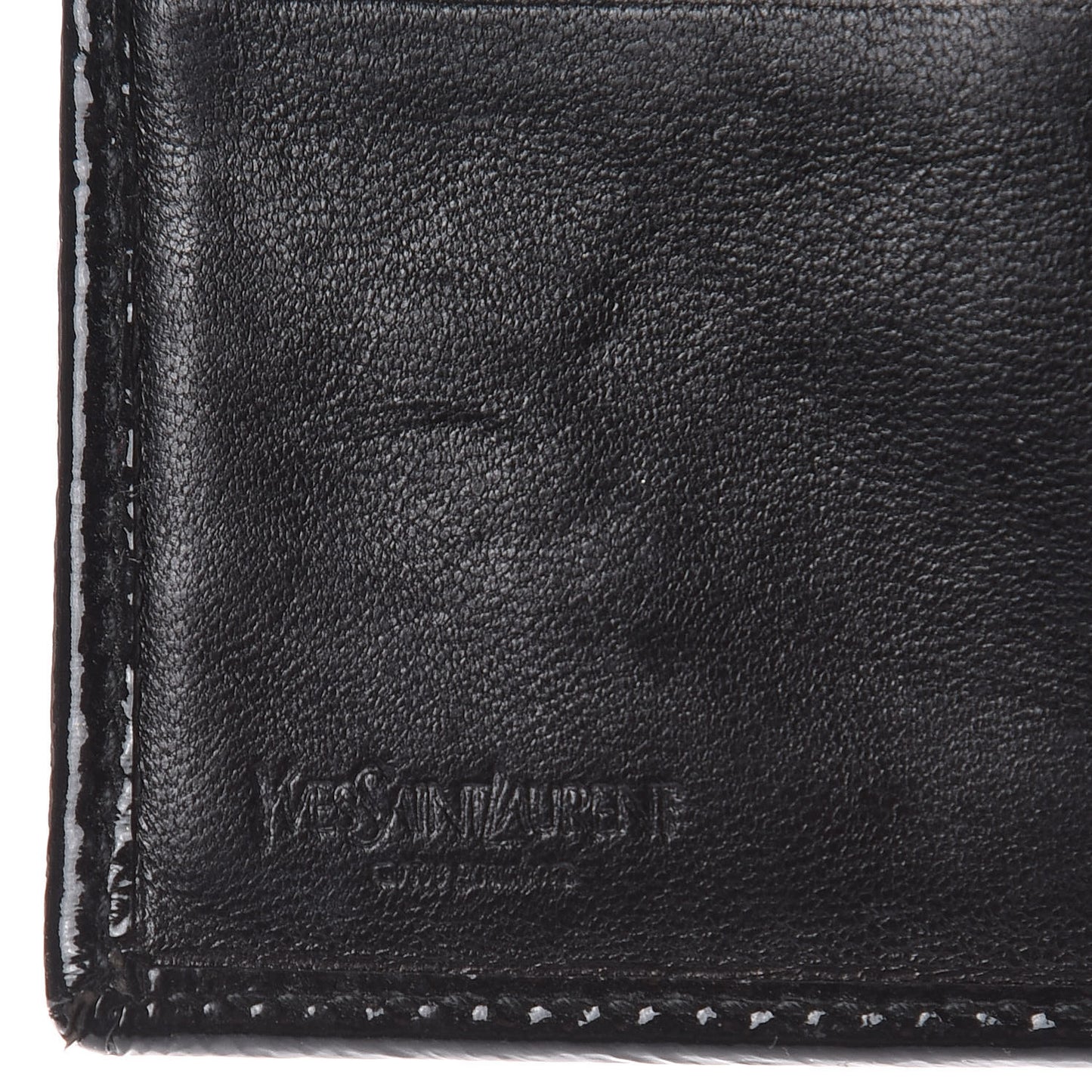 Patent Y-Mail French Wallet Black