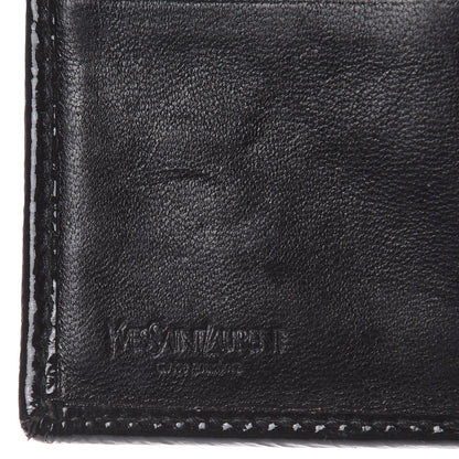 Saint Laurent Patent Y-Mail French Wallet Black 6 of 11