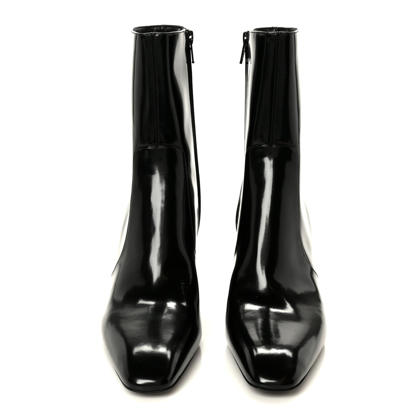 Vitello Marilyn Betty 70 Ankle Zip Boots 40 Black
