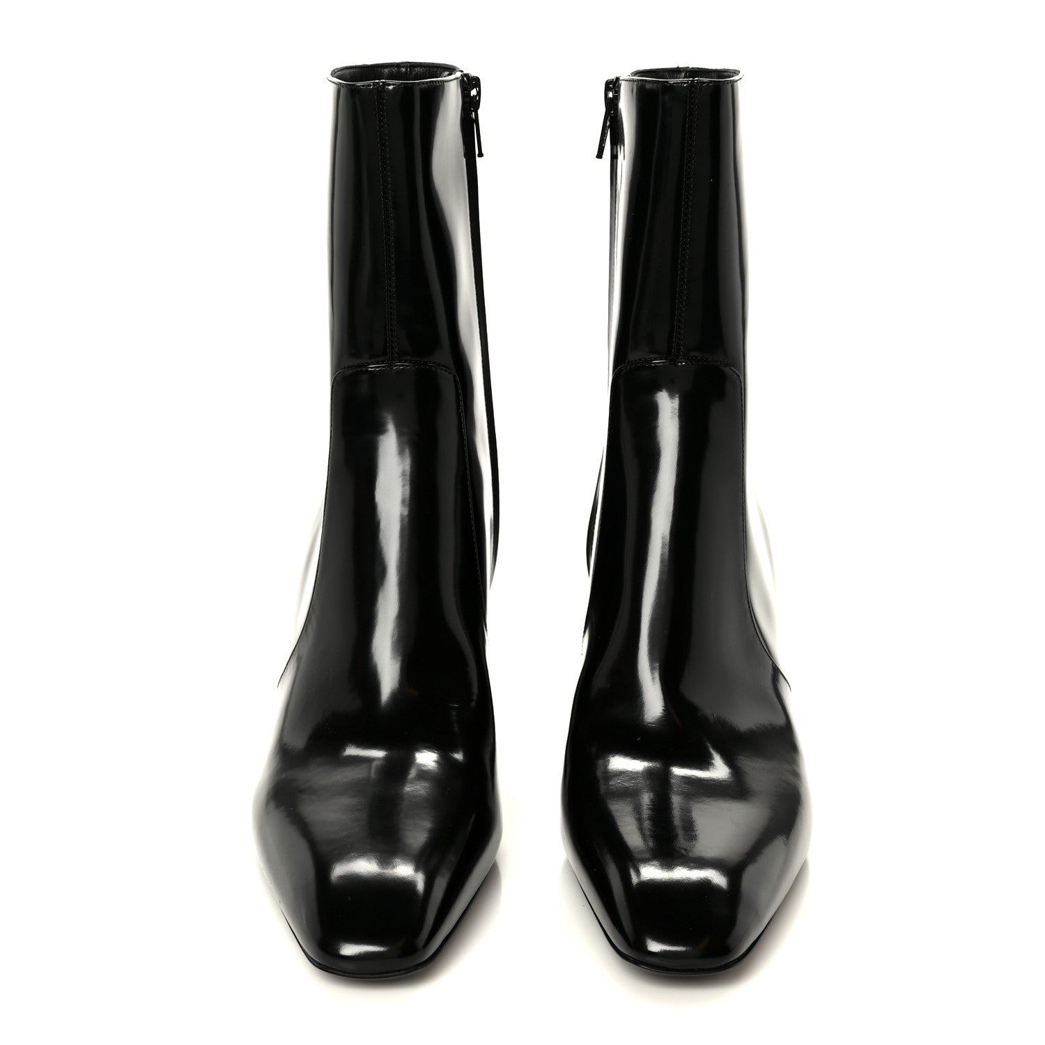 Saint Laurent Vitello Marilyn Betty 70 Ankle Zip Boots 40 Black 3 of 10