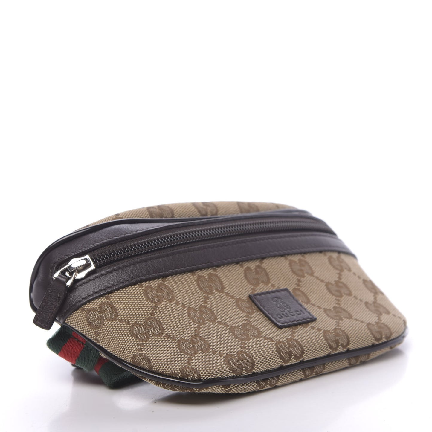 Canvas Monogram GG Web Belt Bag Brown