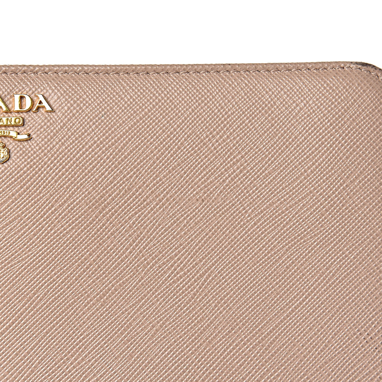 Prada Saffiano Metal Double Snap Travel Wallet Cammeo 8 of 16