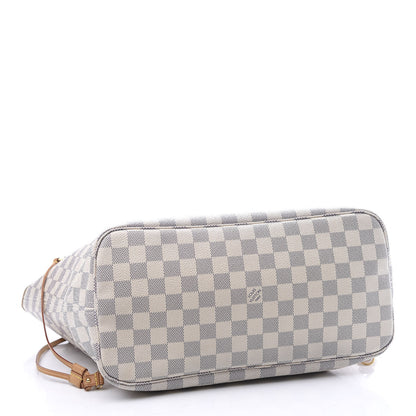 Louis Vuitton Damier Azur Neverfull MM 3 of 9