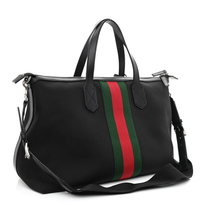 Gucci Techno Canvas Web Duffle Black 3 of 10