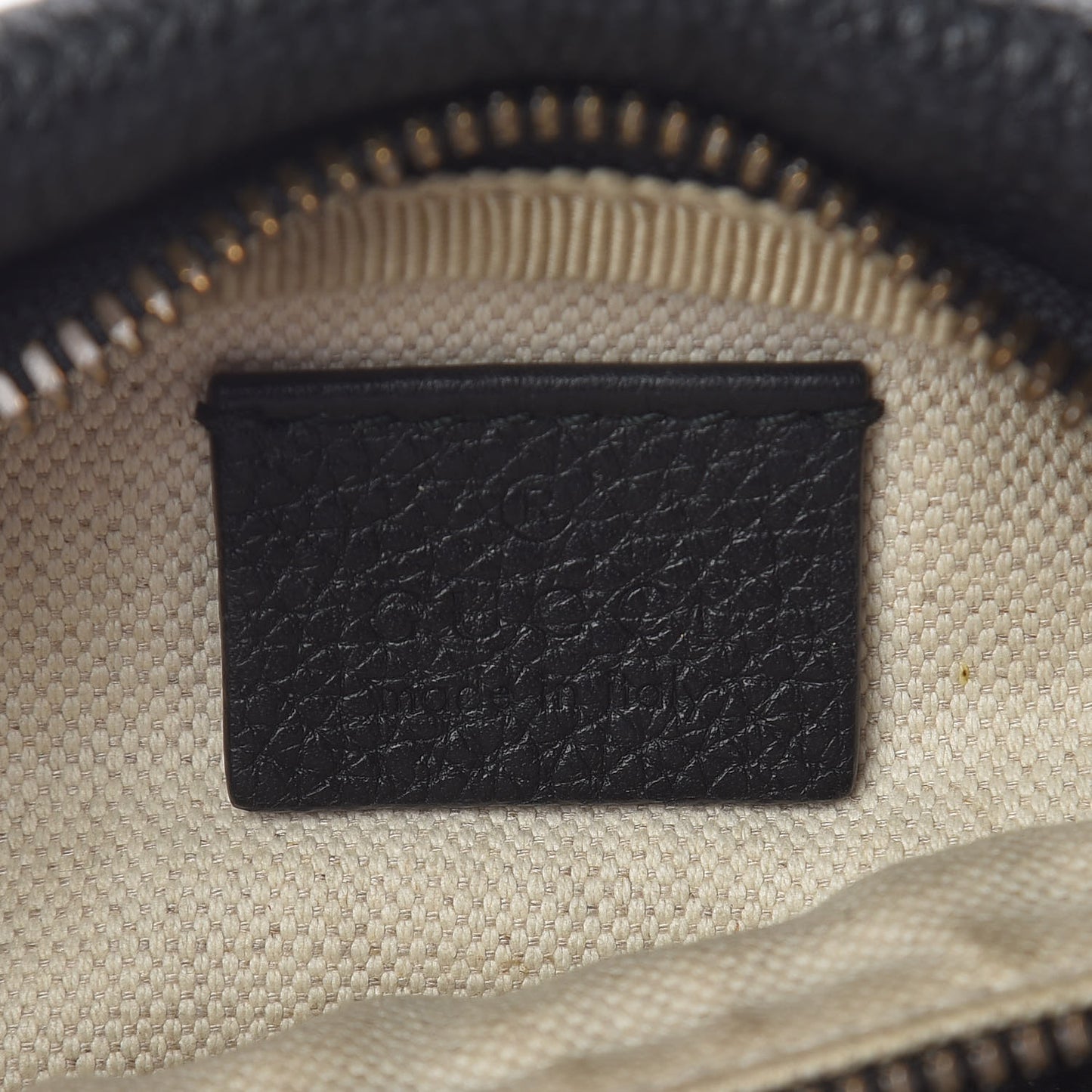 Grained Calfskin Small Logo Belt Bag Black