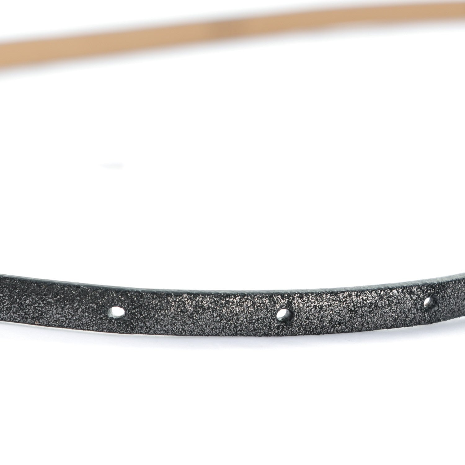 Chanel Metallic Calfskin CC Skinny Belt 85 34 Black 8 of 8