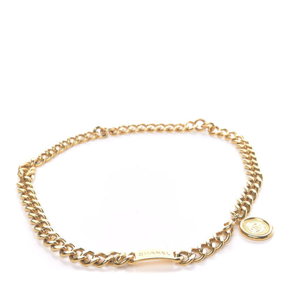 Chanel Metal Chain CC Medallion Belt Gold 1 of 3