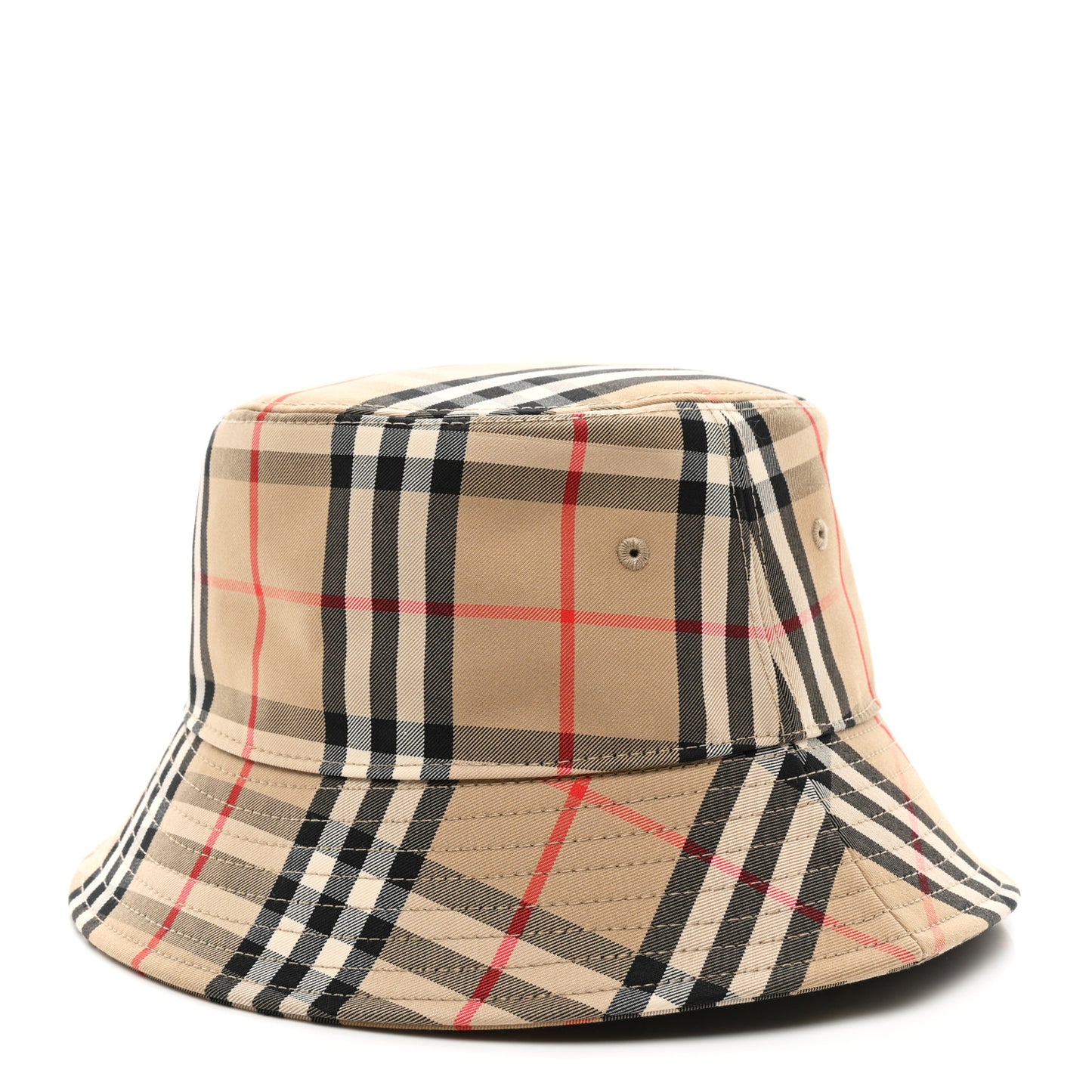 Technical Cotton Vintage Check Bucket Hat M Archive Beige