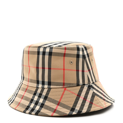 Burberry Technical Cotton Vintage Check Bucket Hat M Archive Beige 1 of 8