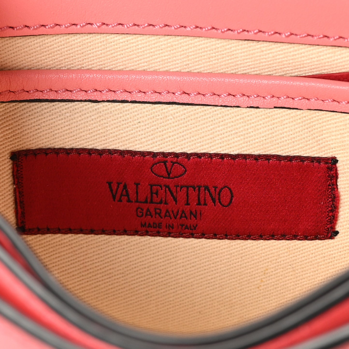 Vitello Rockstud Flap Crossbody Bag Paradise Rose