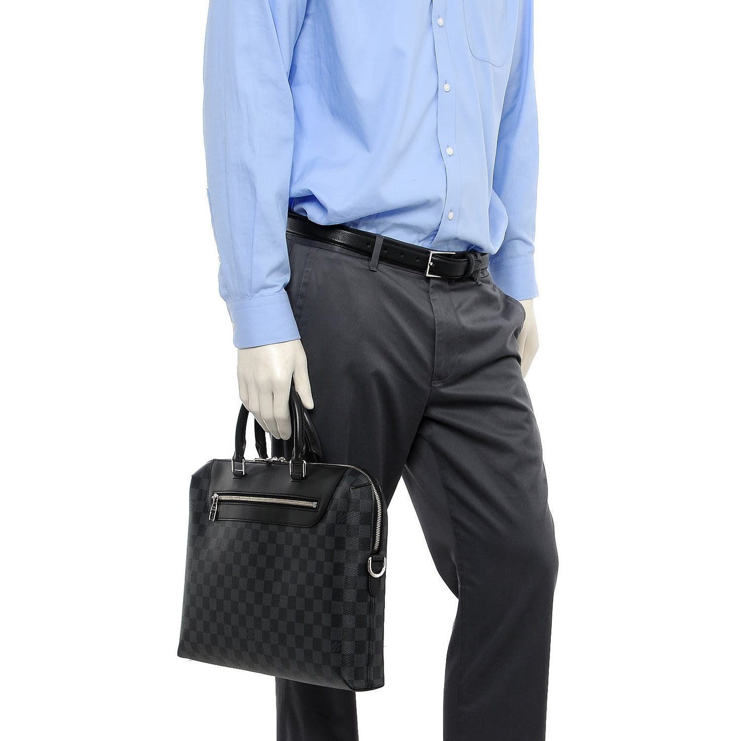 Damier Graphite Porte-Documents Jour