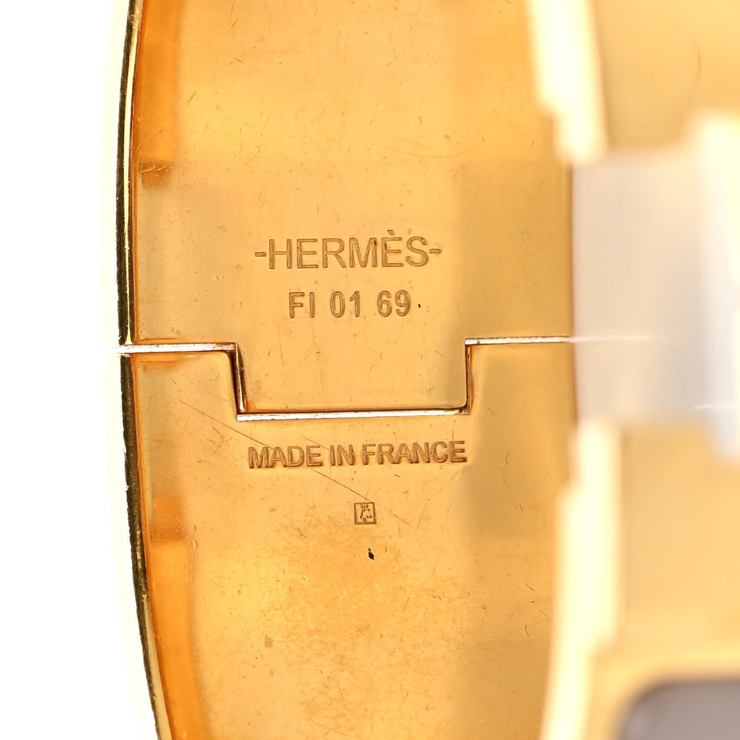 Hermes Enamel Wide Clic Clac H Bracelet PM Marron Glace 4 of 4