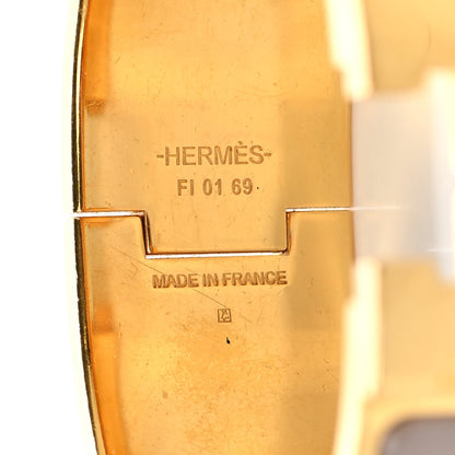 Hermes Enamel Wide Clic Clac H Bracelet PM Marron Glace 4 of 4