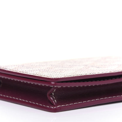 Goyard Goyardine Business Card Holder Burgundy 7 of 9