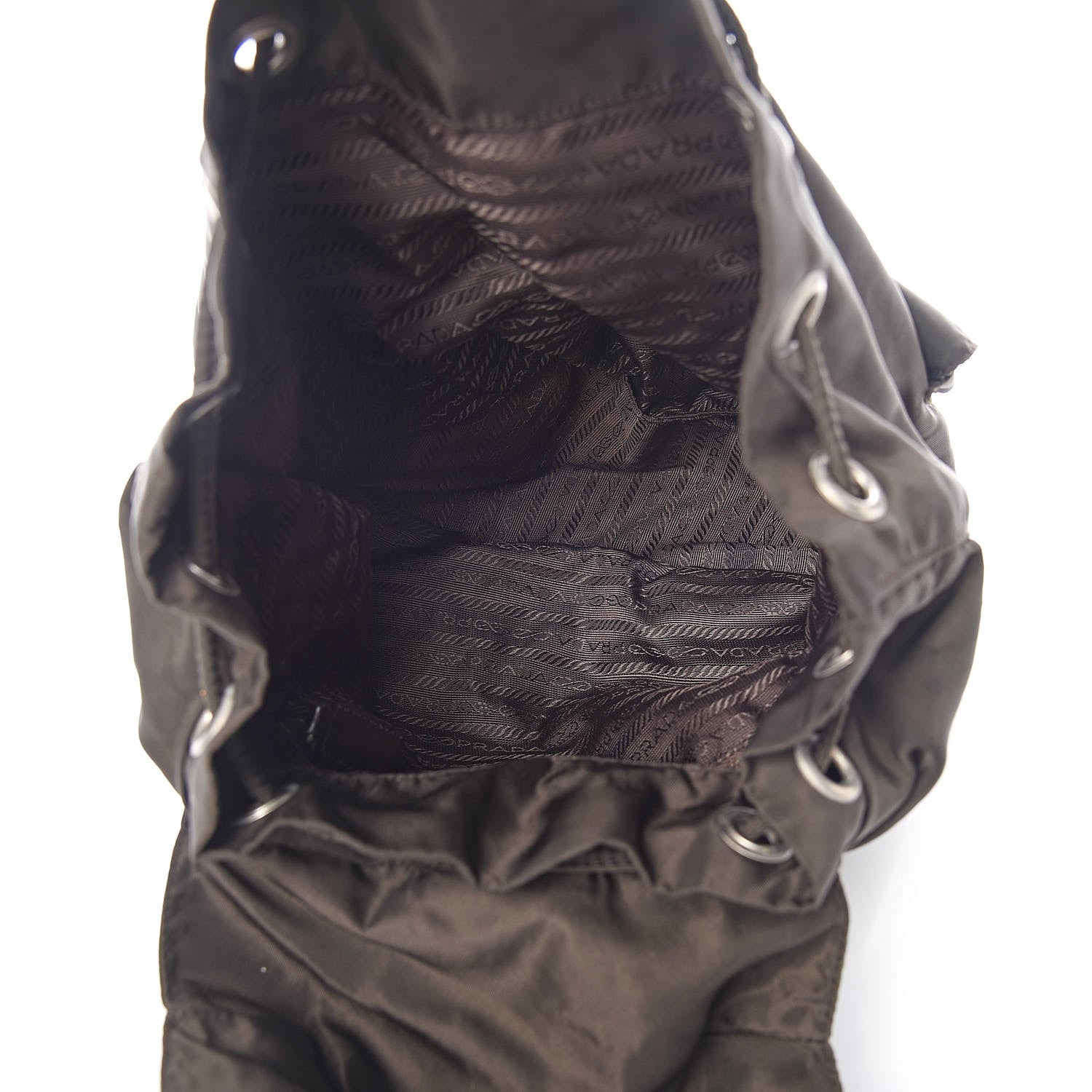 Prada Tessuto Nylon Vela Small Backpack Brown 5 of 10