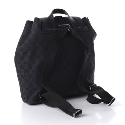 Gucci GG Monogram Single Buckle Backpack Black 2 of 9