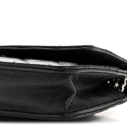Chanel Caviar Quilted Wallet on Chain WOC Black 11 of 12
