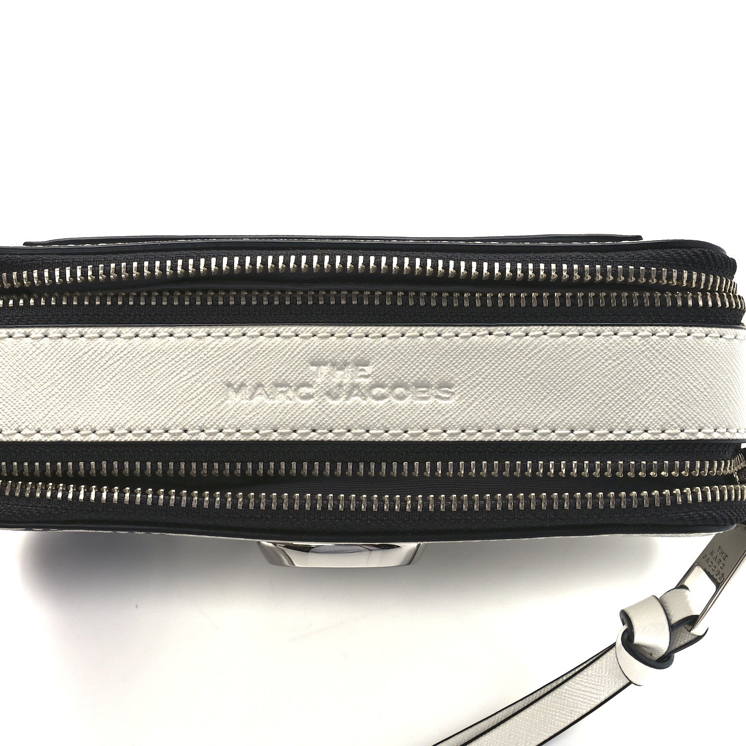 Marc Jacobs X Peanuts Saffiano Small Snoopy Snapshot Camera Bag White Black 7 of 15