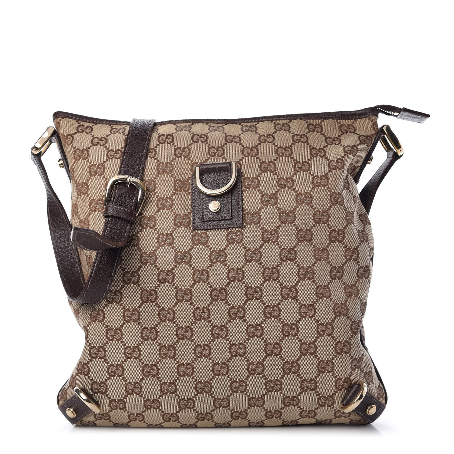 Gucci Monogram Abbey Messenger Bag Dark Brown 1 of 10