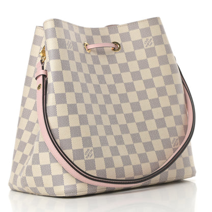 Louis Vuitton Damier Azur Neonoe MM Eau De Rose 3 of 13