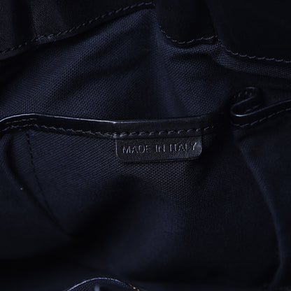 Burberry House Check Bridle Calfskin Medium Whipstitch Tote Black 7 of 14