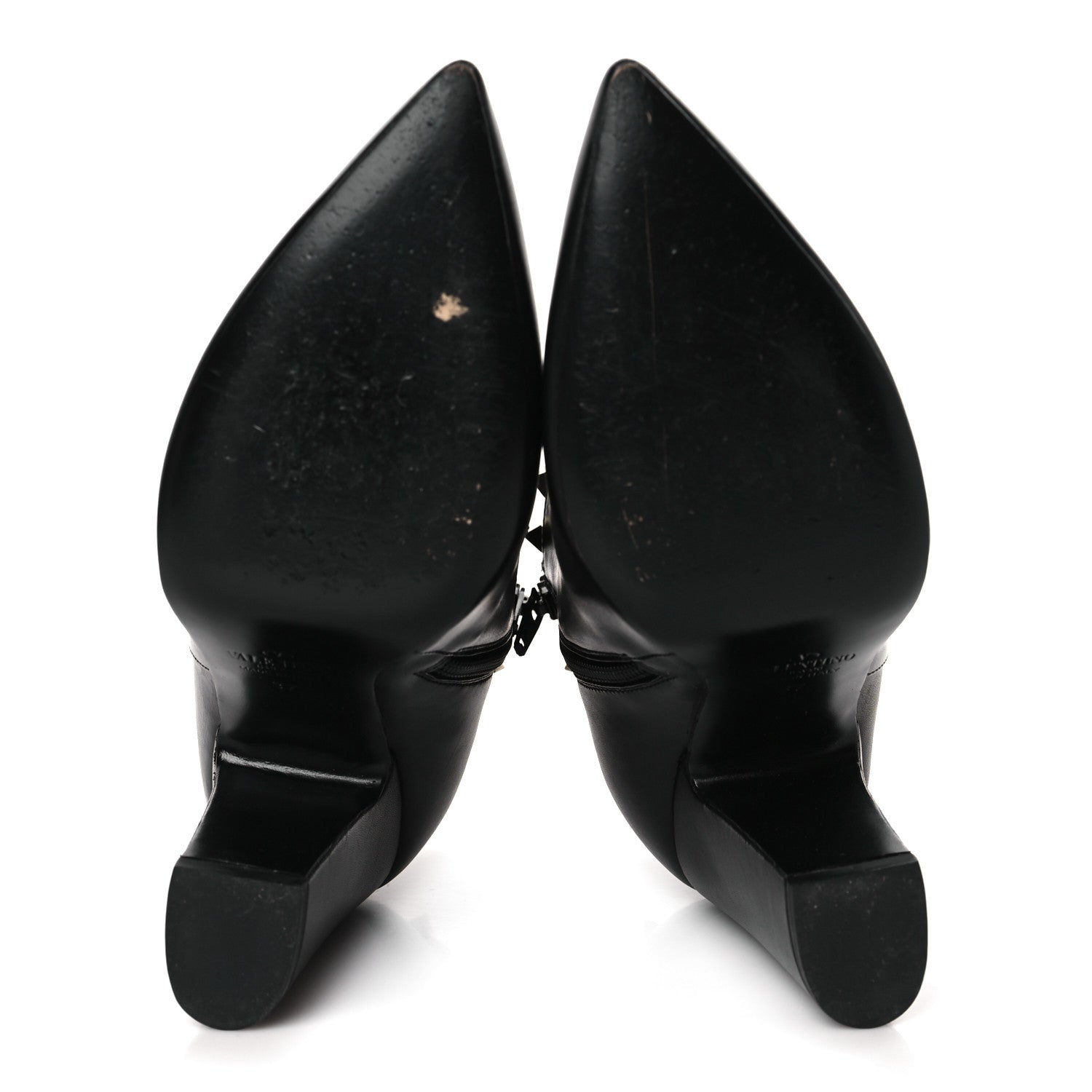 Valentino Garavani Calfskin Rockstud 100mm Ankle Boots 37 Black 5 of 8