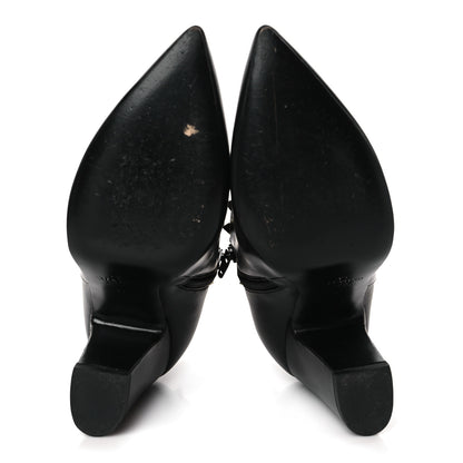 Valentino Garavani Calfskin Rockstud 100mm Ankle Boots 37 Black 5 of 8