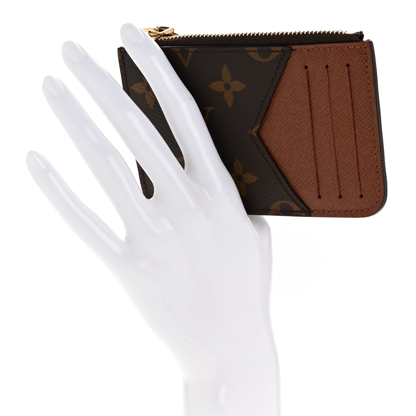 Monogram Zipped Romy Card Holder