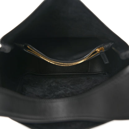 Saint Laurent Smooth Calfskin Small Le 5 A 7 Soft Hobo Black 5 of 9