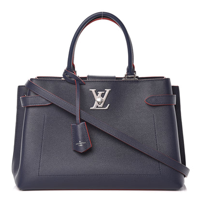 Louis Vuitton Calfskin Lockme Day Marine Rouge 1 of 12