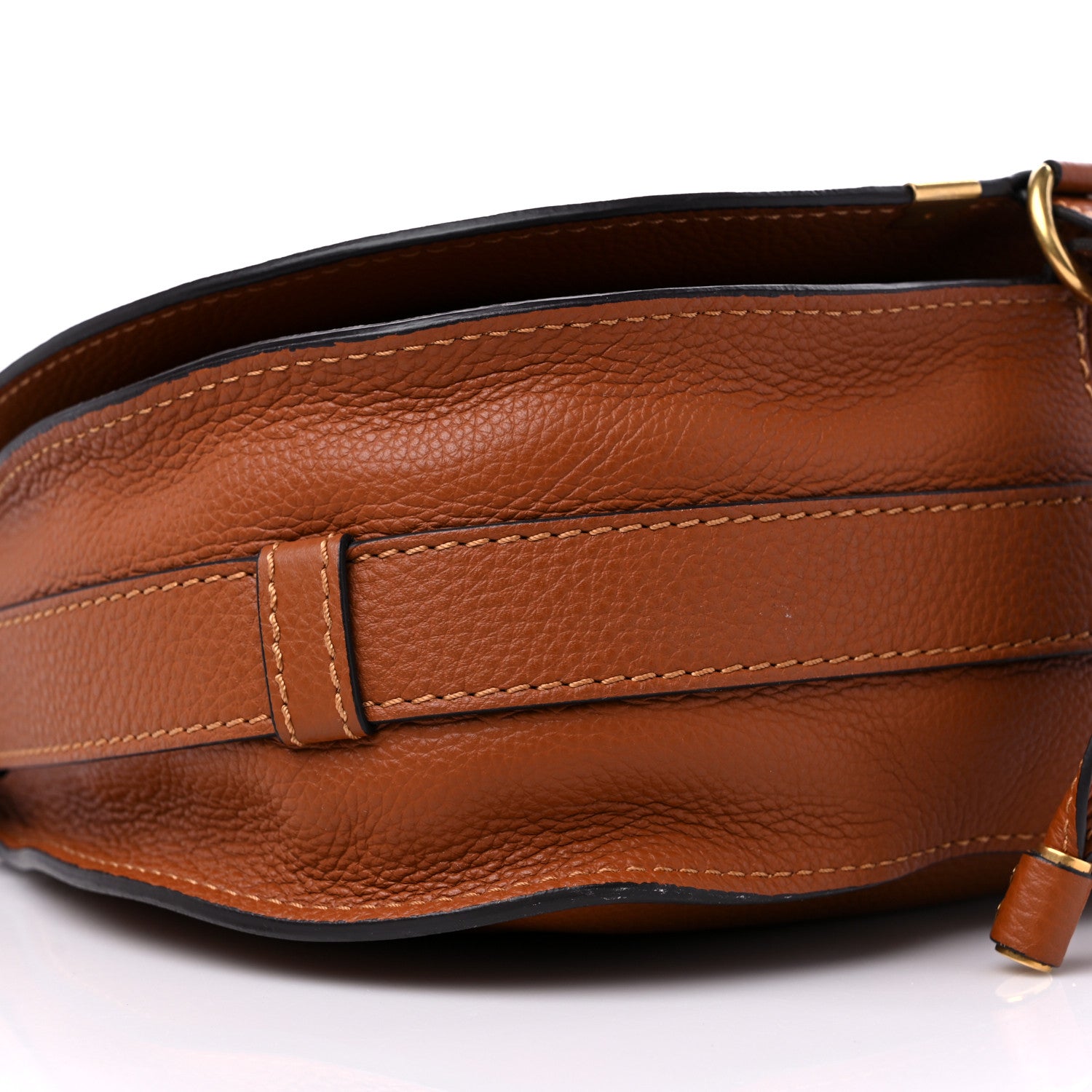 Chloe Calfskin Medium Marcie Round Crossbody Bag Tan 8 of 11