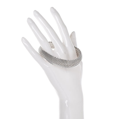 Tiffany Sterling Silver Somerset Mesh Bracelet 2 of 4