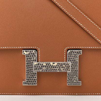 Hermes Grained Monsieur Lizard Constance 24 Gold Ombre 8 of 11