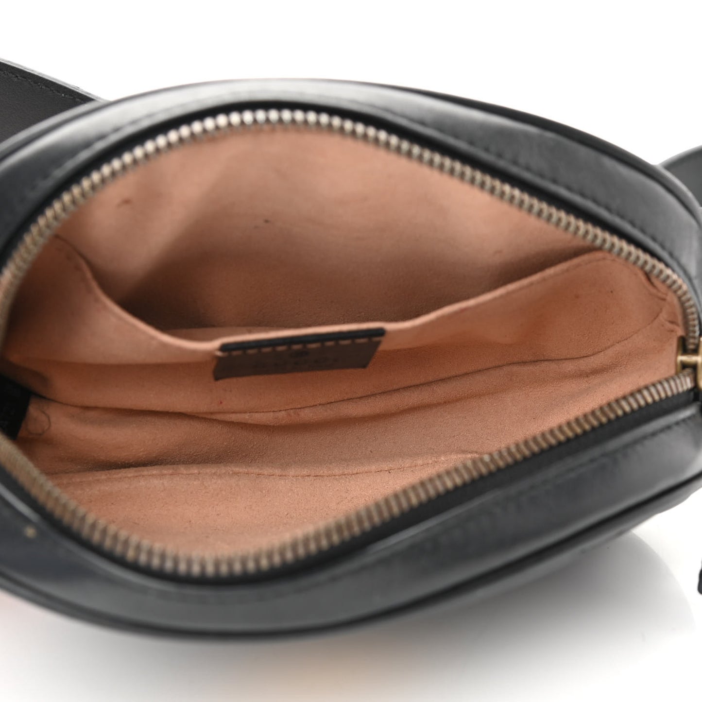 Calfskin Matelasse GG Marmont Belt Bag 85 34 Black