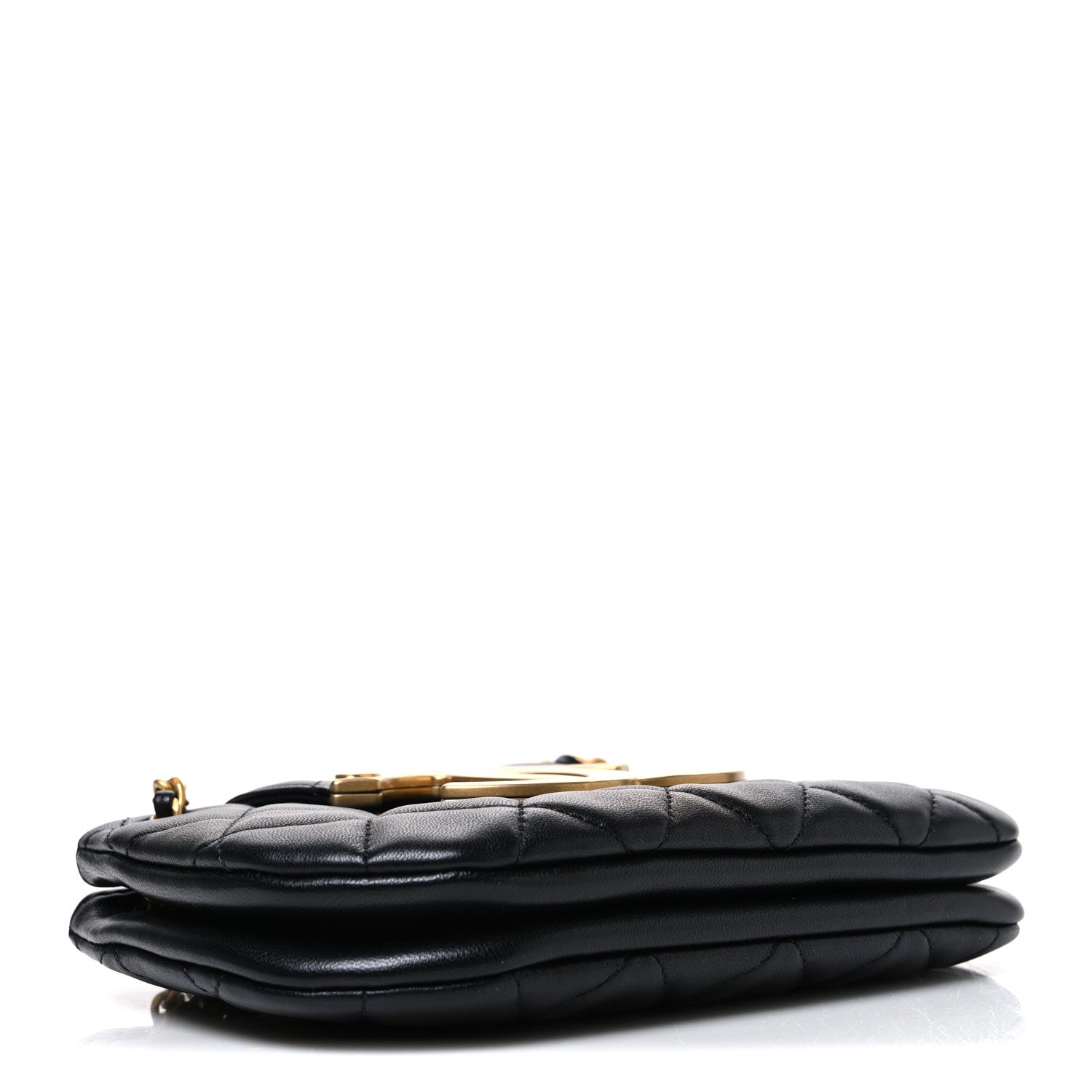 Chanel Lambskin Quilted Small Giant CC Flap Bag Black 4 of 10