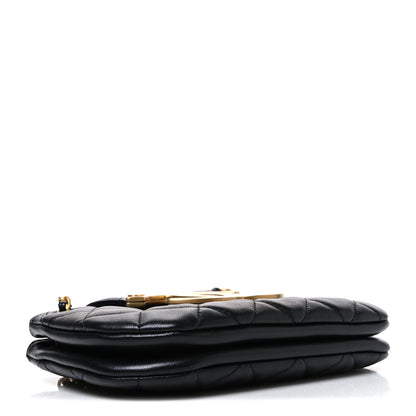 Chanel Lambskin Quilted Small Giant CC Flap Bag Black 4 of 10