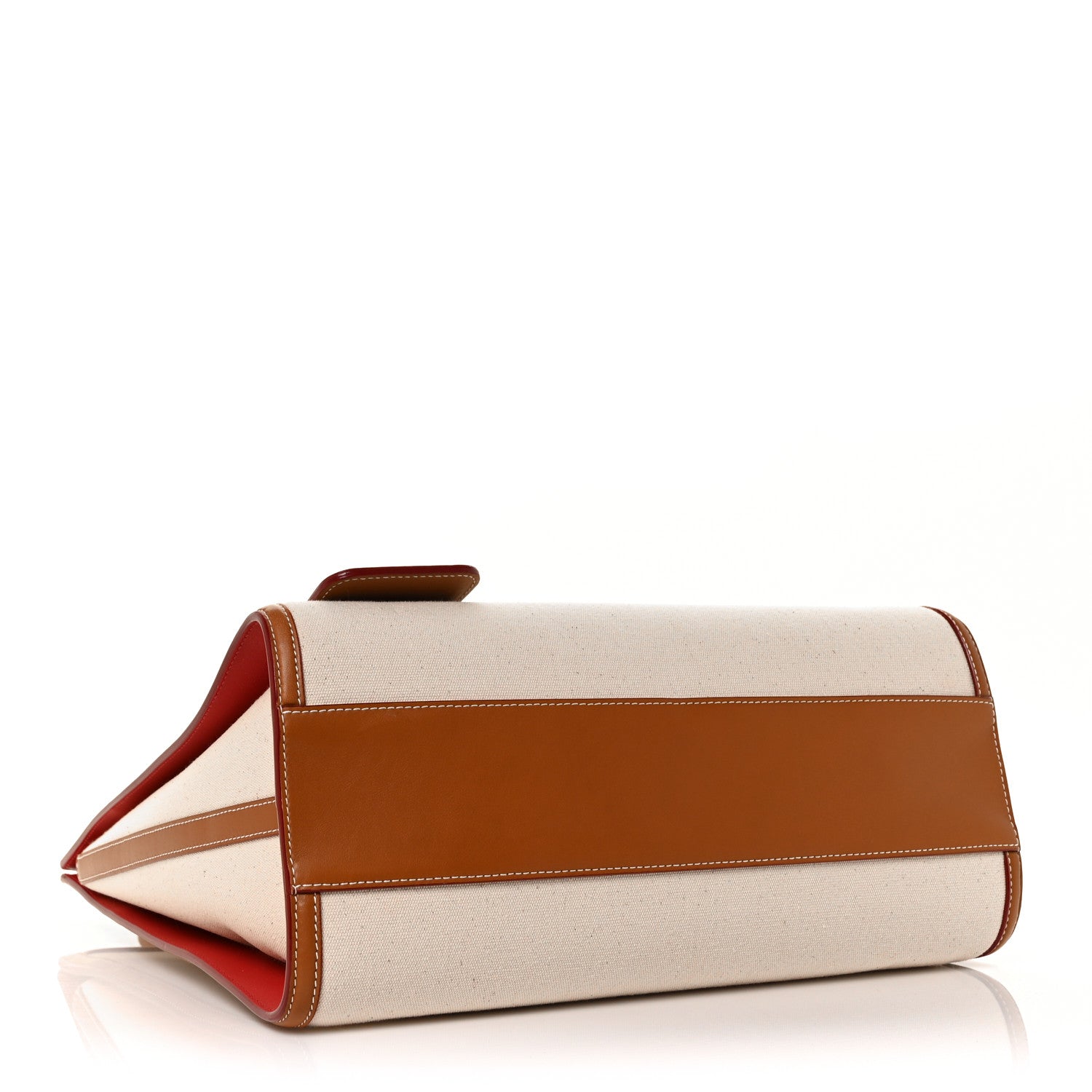 Alexander McQueen Canvas The Tall Story Shoulder Bag Natural Tan 4 of 8