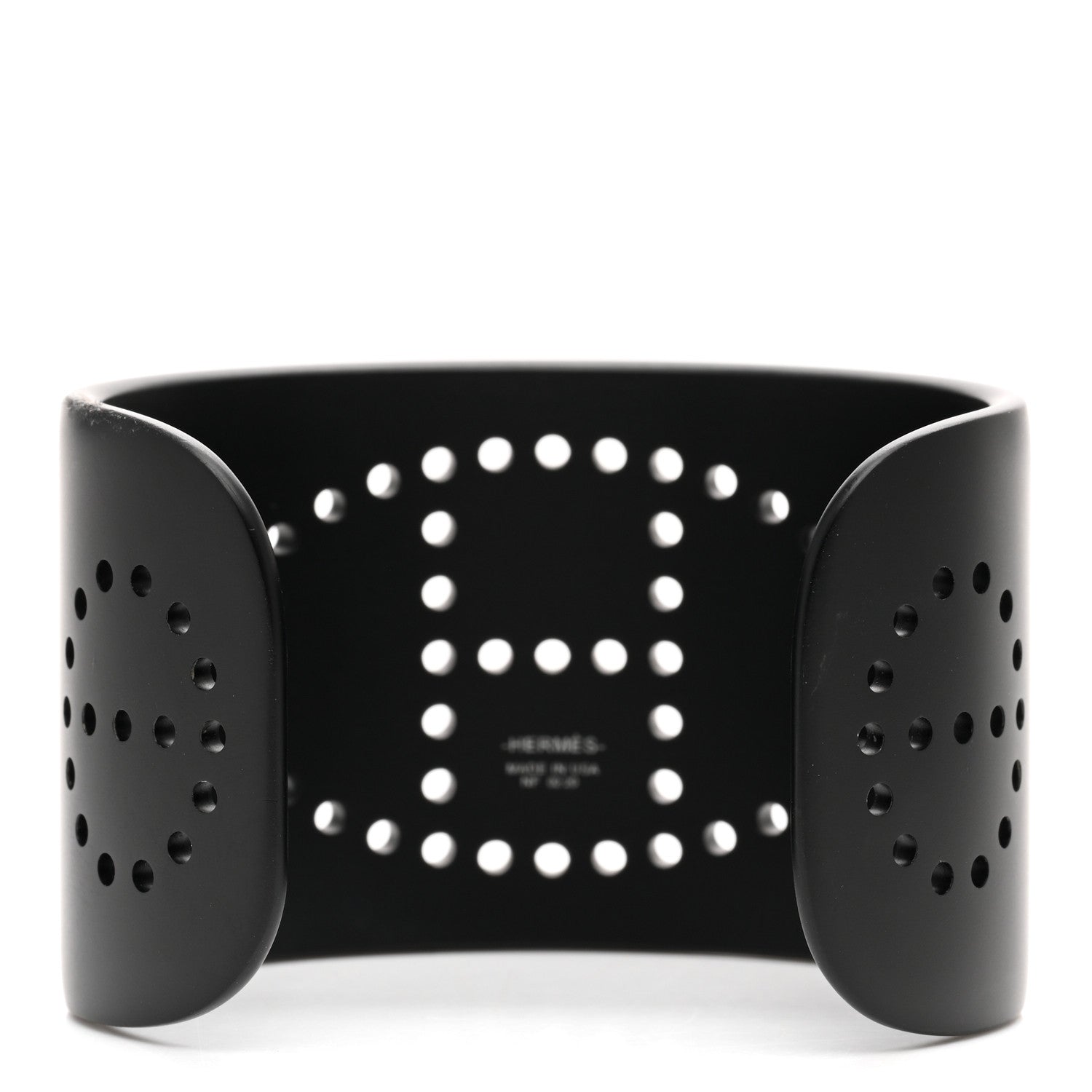 Hermes Aluminium Evelyne Sunset Cuff Bracelet Black 3 of 7